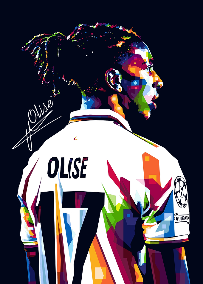 Michael Olise Pop Art Portrait