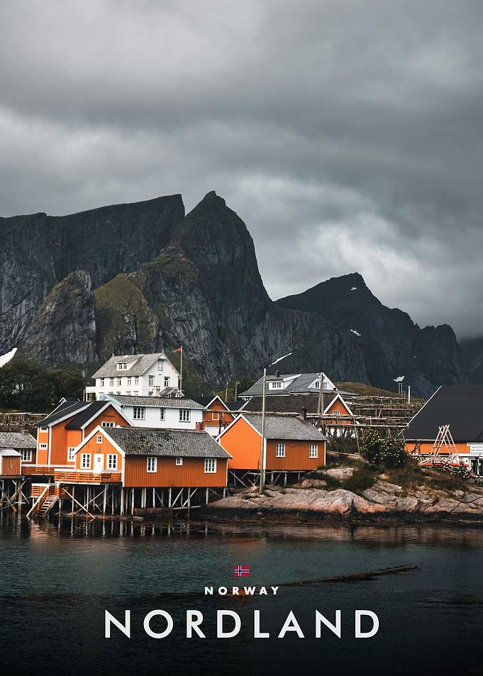 Nordland Norway Coastal Village Landscape