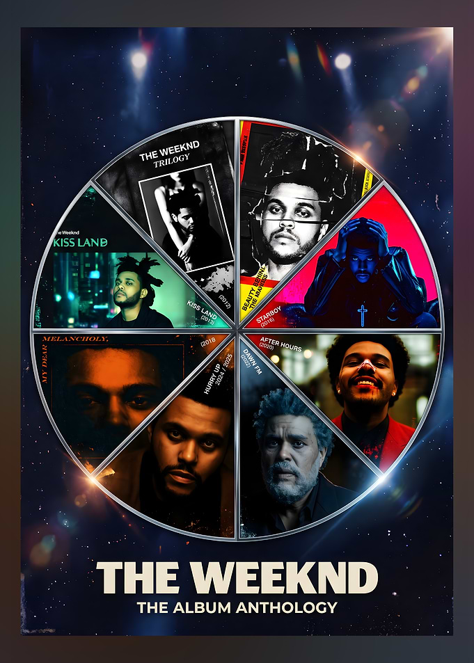 The Weeknd Album Anthology Poster