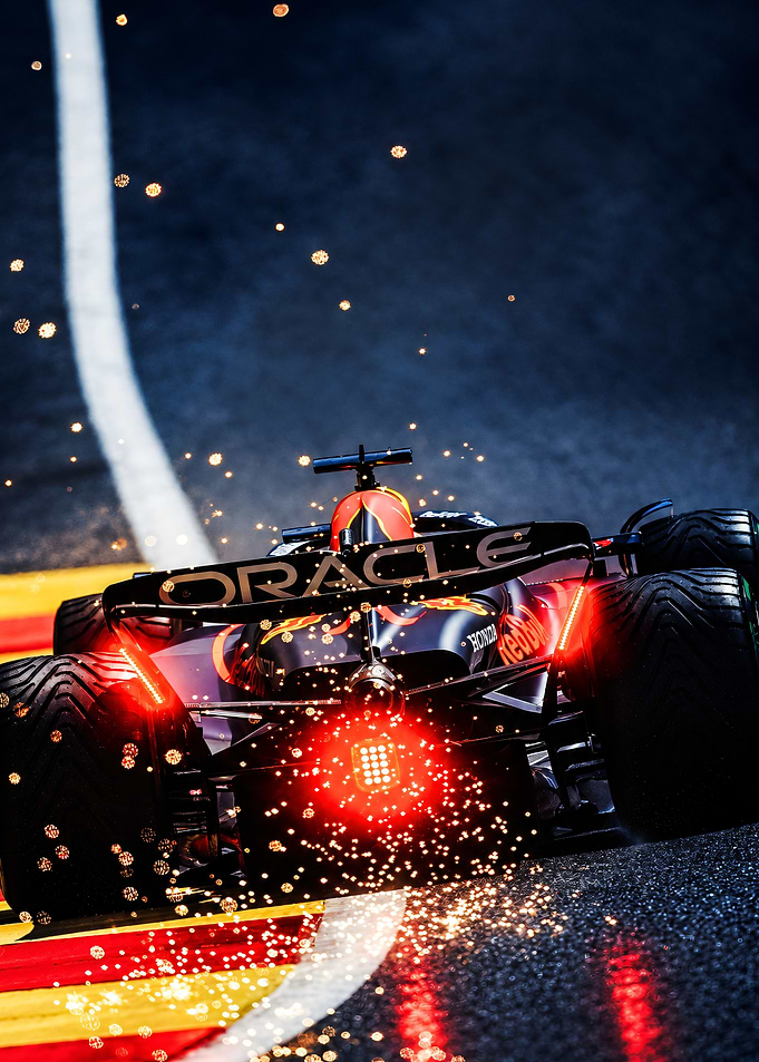 Red Bull F1 Car Sparking