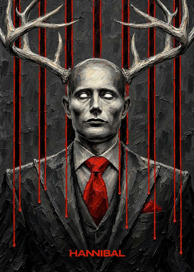 Hannibal Lecter Antlered Portrait