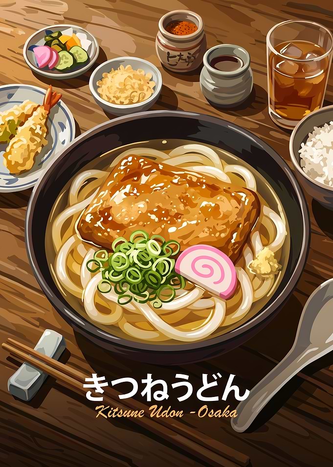 Kitsune Udon Osaka Japanese Meal