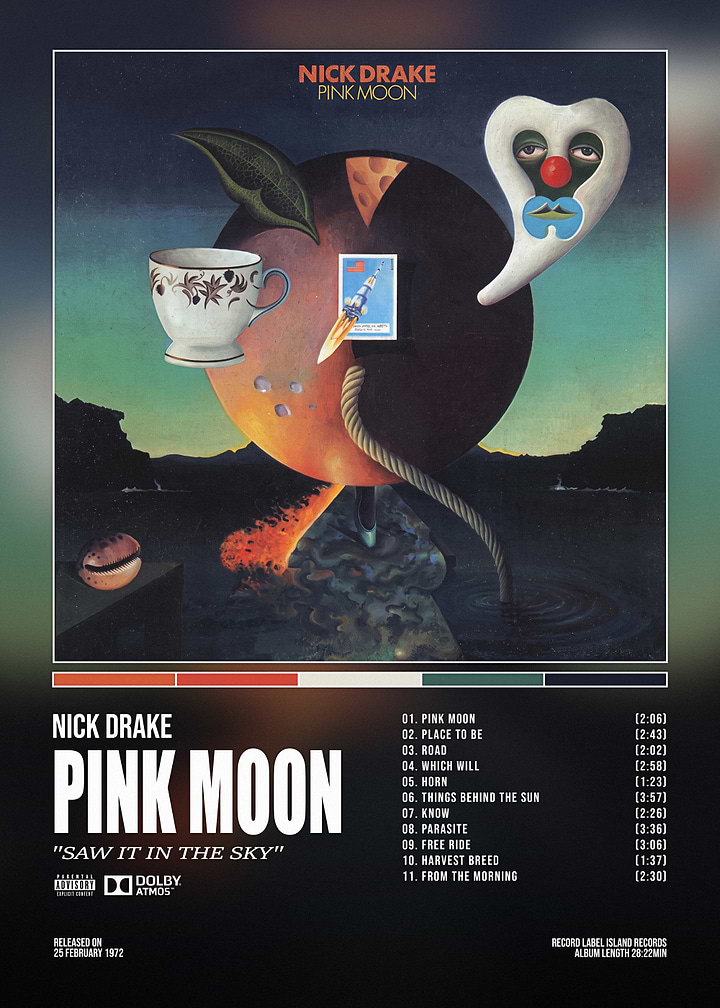 Nick Drake Pink Moon Album Poster