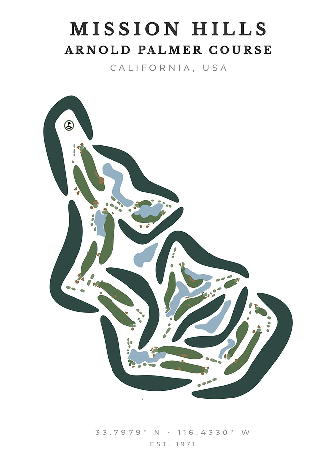 Mission Hills Arnold Palmer Minimalist Course Map
