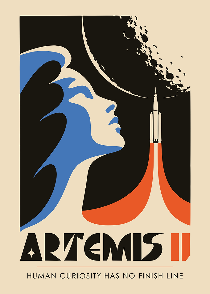 Artemis II Space Exploration Poster