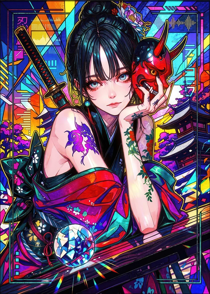 Crimson Oni — Neon Ronin