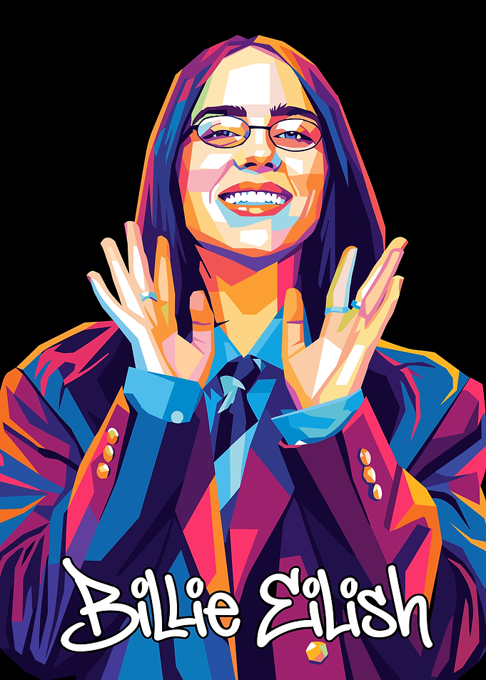 Billie Eilish Pop Art Portrait