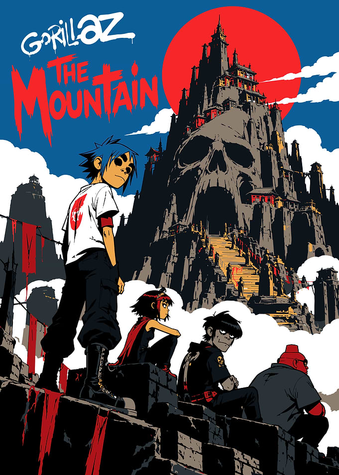 Gorillaz The Mountain Poster