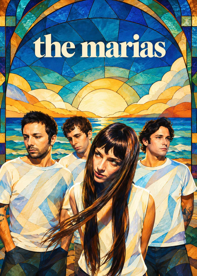 The Marias Band Stained Glass Poster