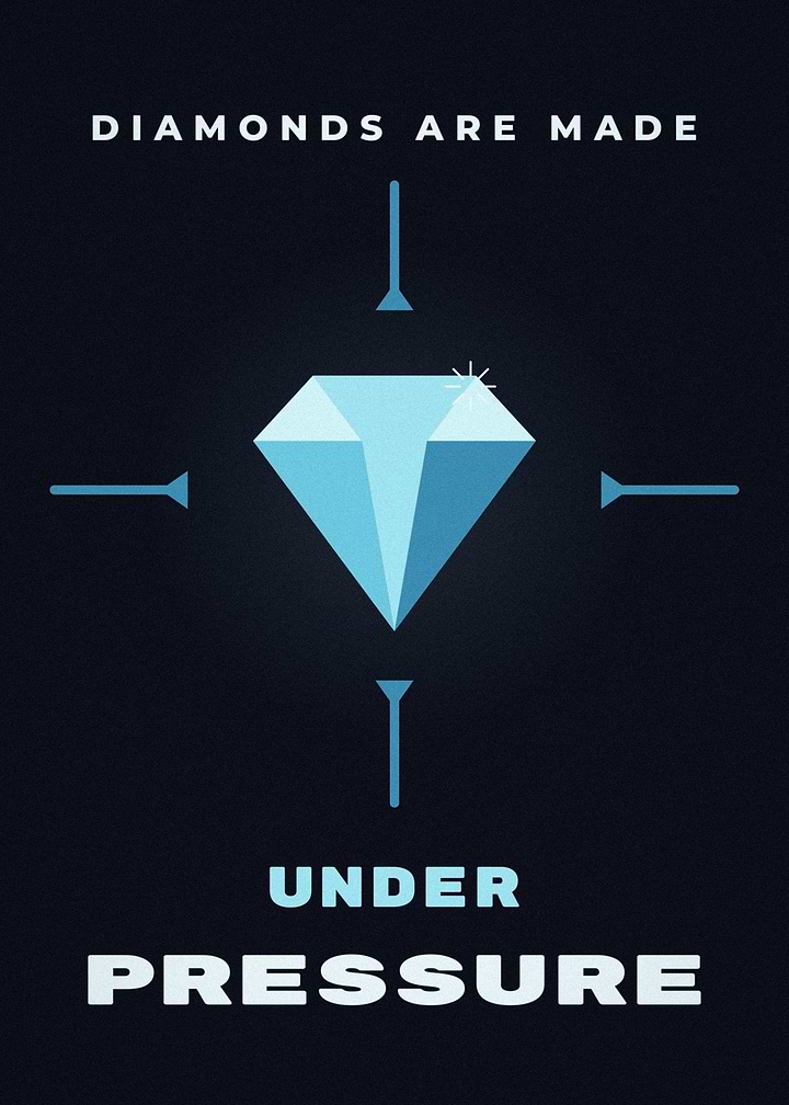 Diamonds Are Made Under Pressure Poster