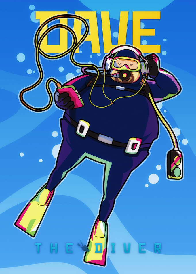 Dave the Diver Video Game Poster
