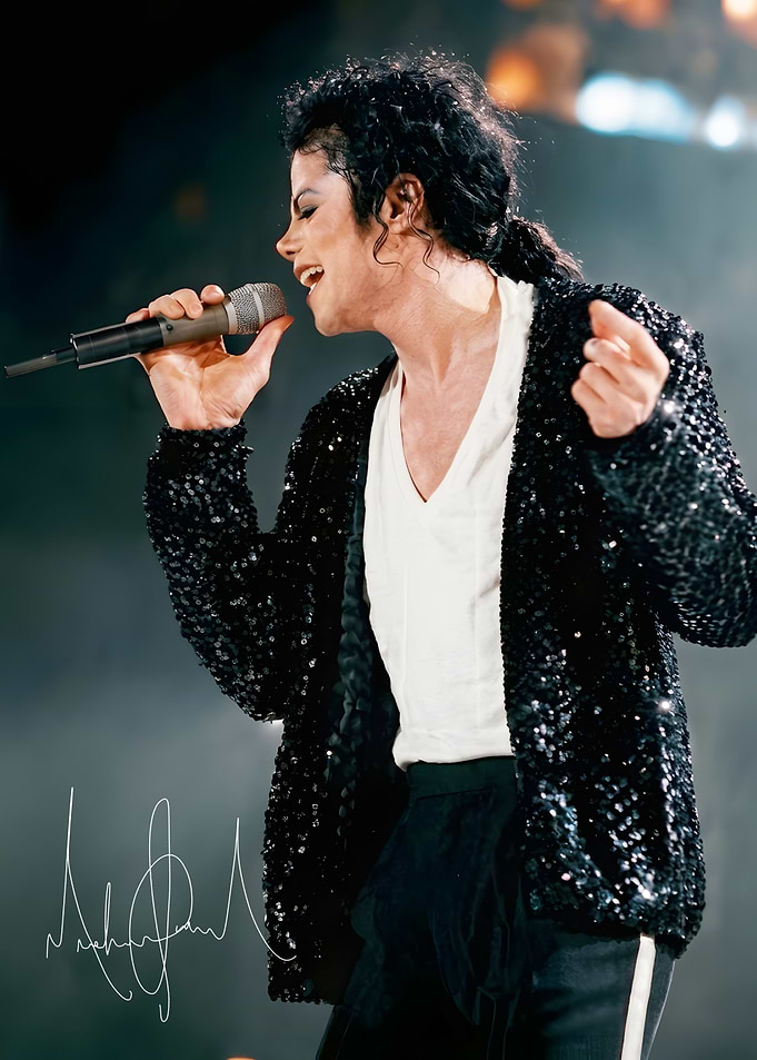Michael Jackson retro art