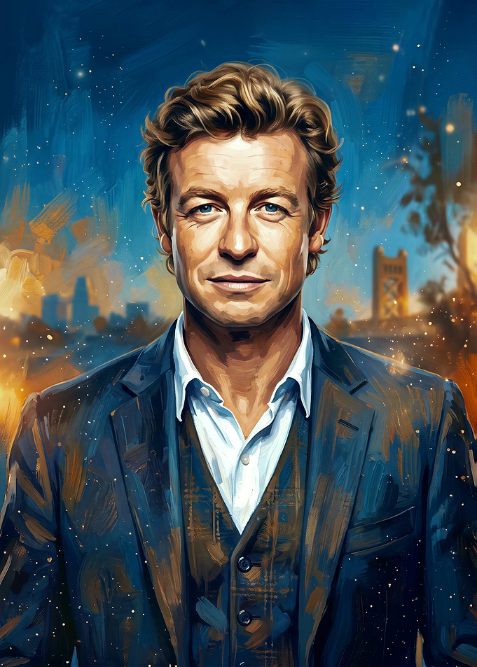 Portrait of Patrick Jane from The Mentalist