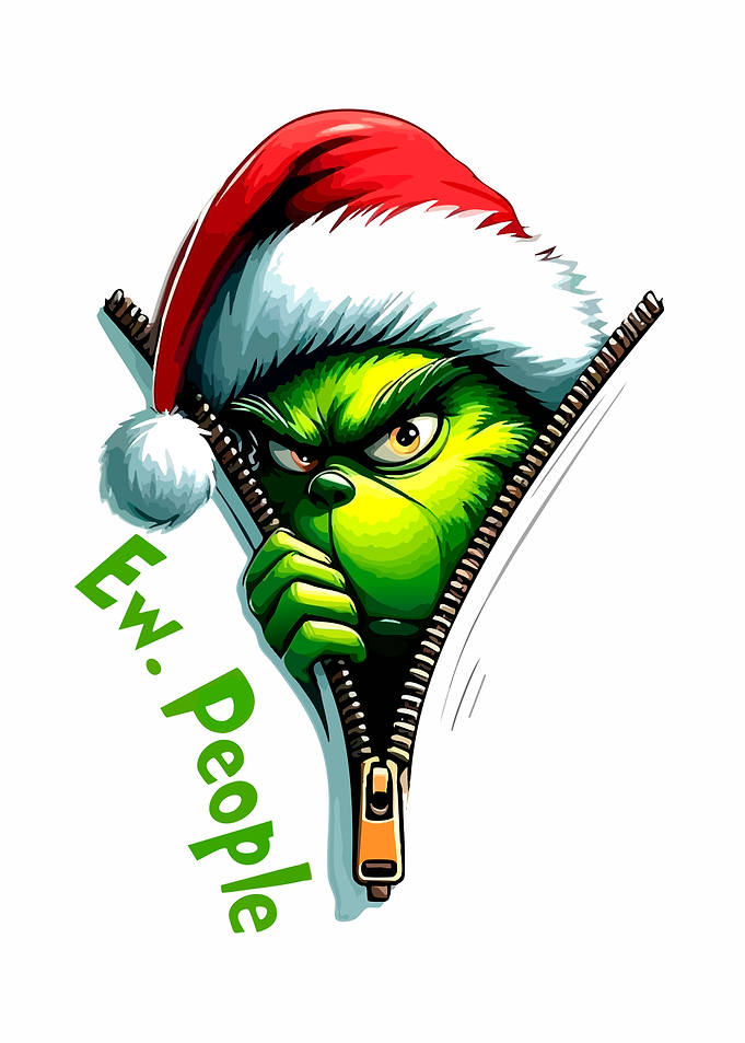 Grinch Ew People Zipper Design
