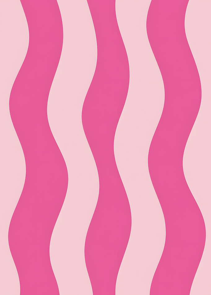 Pink and Light Pink Wavy Stripes