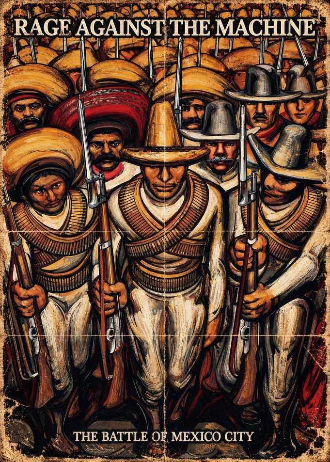 Rage Against the Machine Mexico Poster