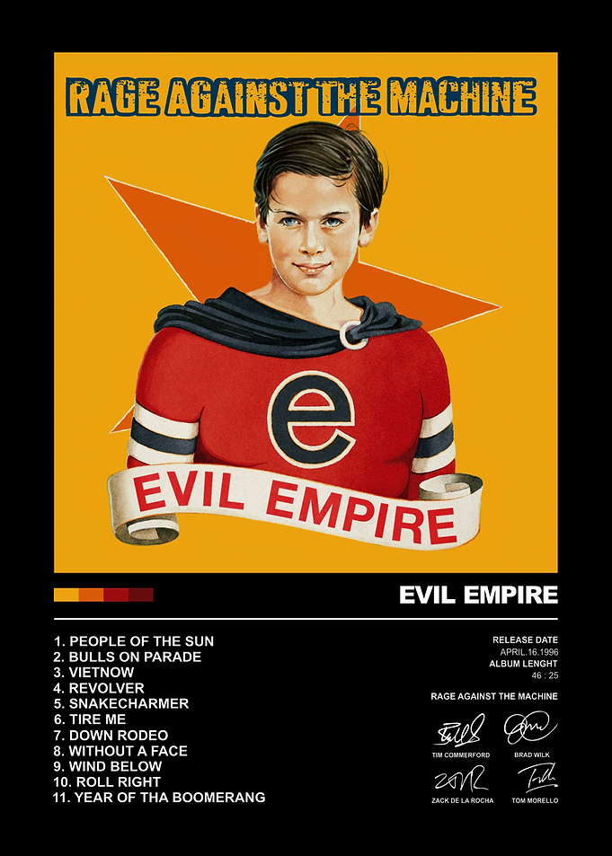 Rage Against the Machine Evil Empire Poster