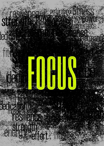 Inspirational Focus Typography Poster