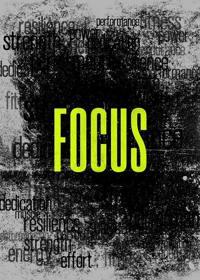 Inspirational Focus Typography Poster