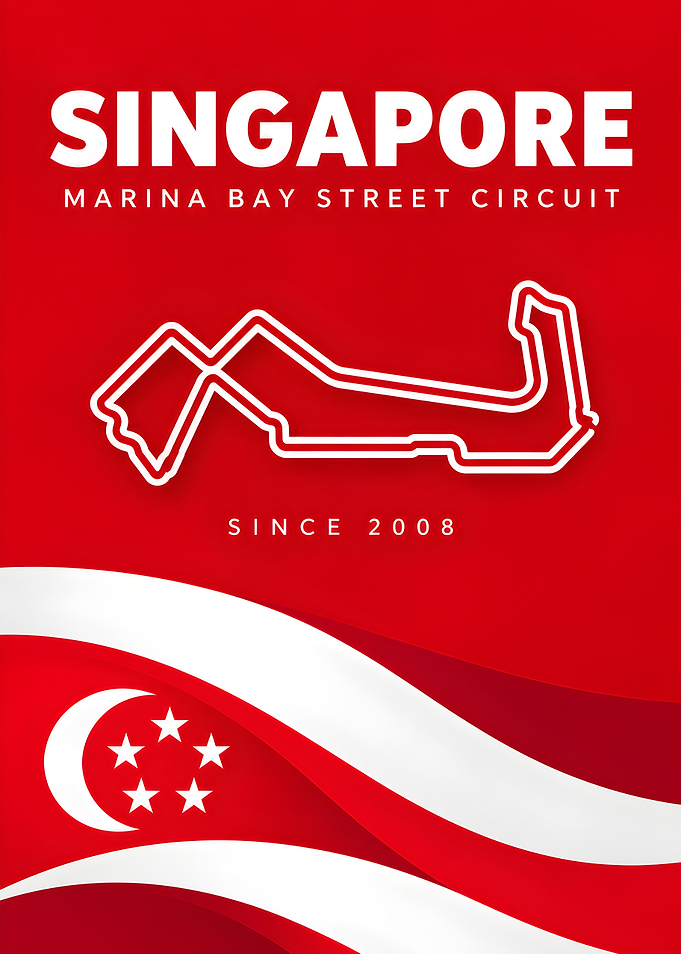 Singapore Marina Bay Street Circuit Poster