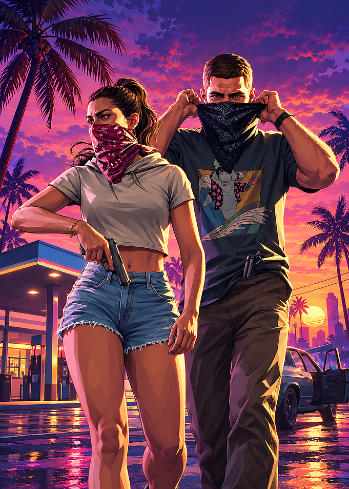 GTA VI Inspired Outlaw Duo