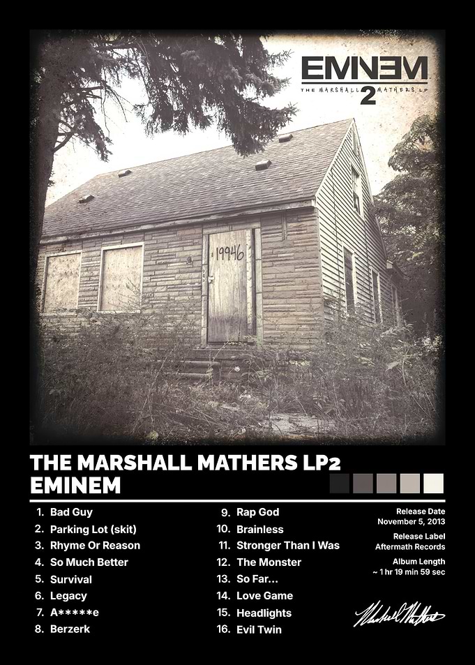Eminem The Marshall Mathers LP2 Poster