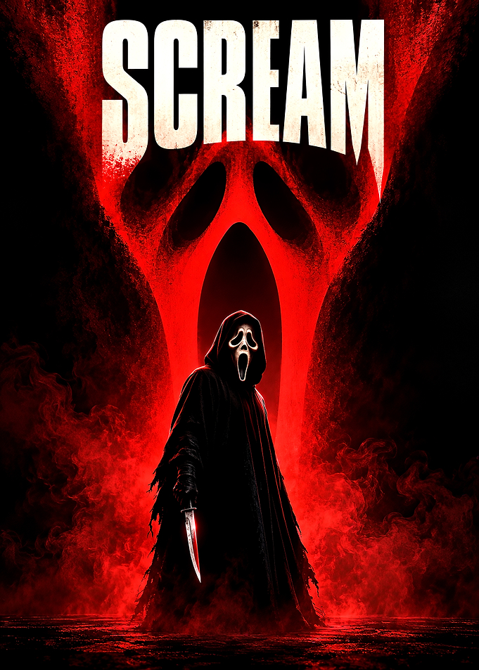 Scream Ghostface Horror Movie Poster