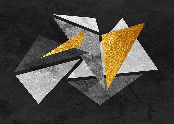 Abstract Geometric Gold and Silver Triangles