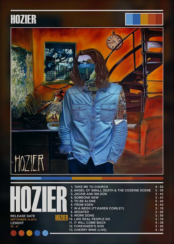 Hozier Self-Titled Album Poster