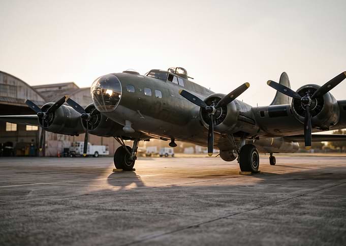Vintage B-17 Flying Fortress Bomber