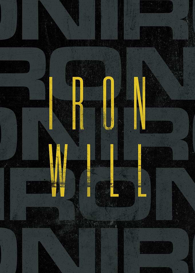 Iron Will Motivational Typography Poster