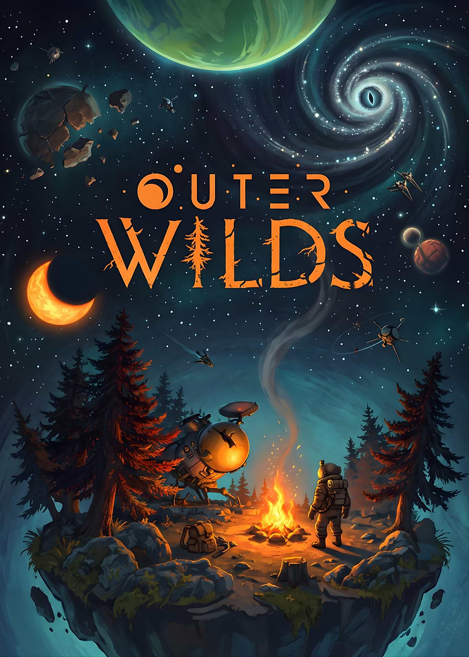 Outer Wilds Space Exploration Poster