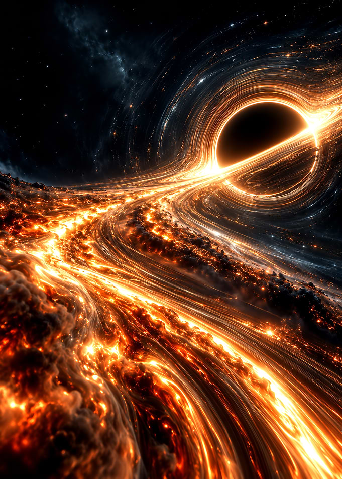 Cosmic Black Hole Event Horizon