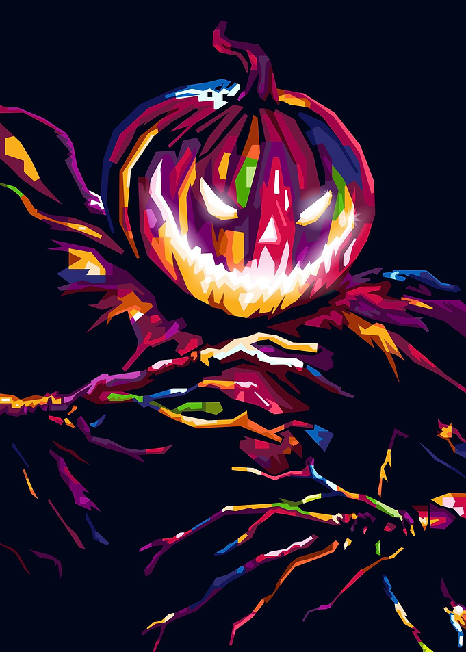 Scarecrow Colorful Pop Art