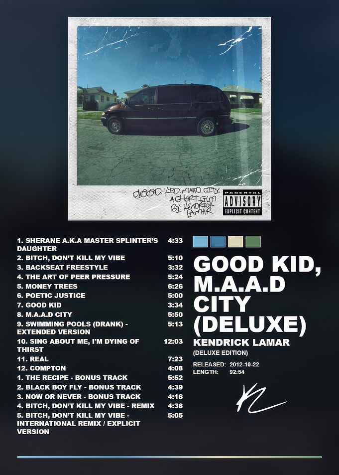 Kendrick Lamar Good Kid M.A.A.D City