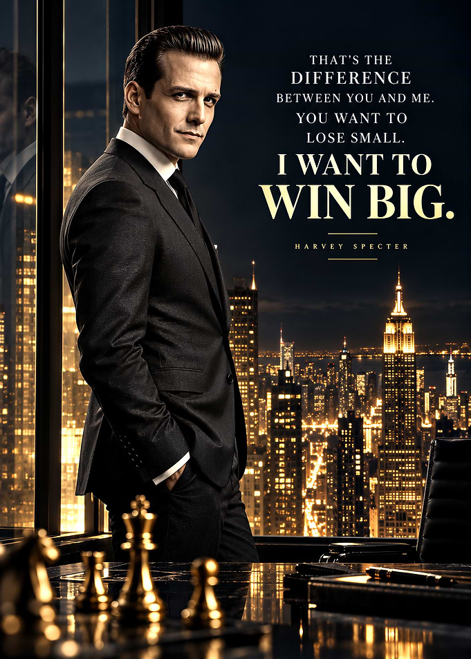 Harvey Specter Suits Inspirational Poster