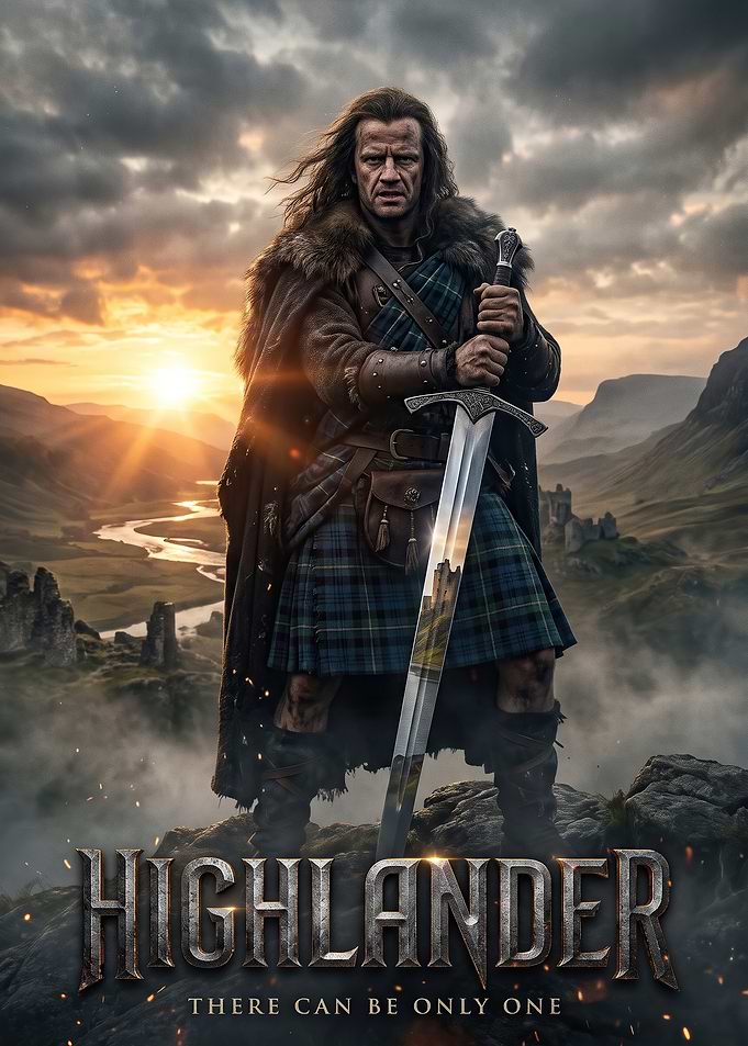 Highlander Movie Poster Art