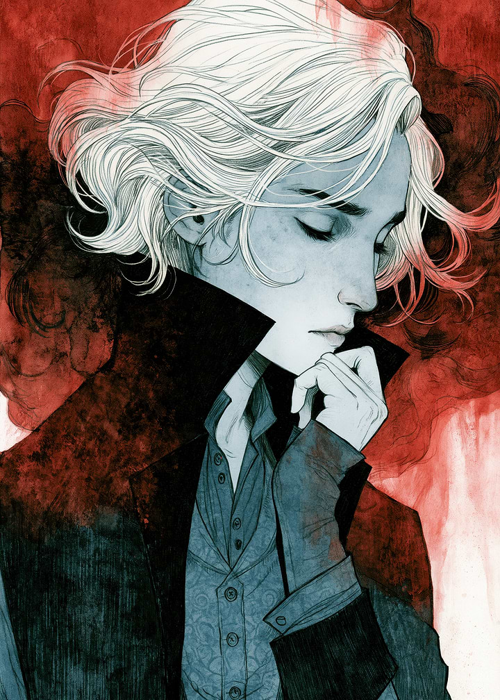 Melancholic Portrait of a Young Noble