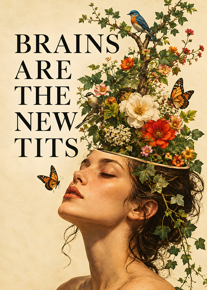 Brains Are The New Tits Poster