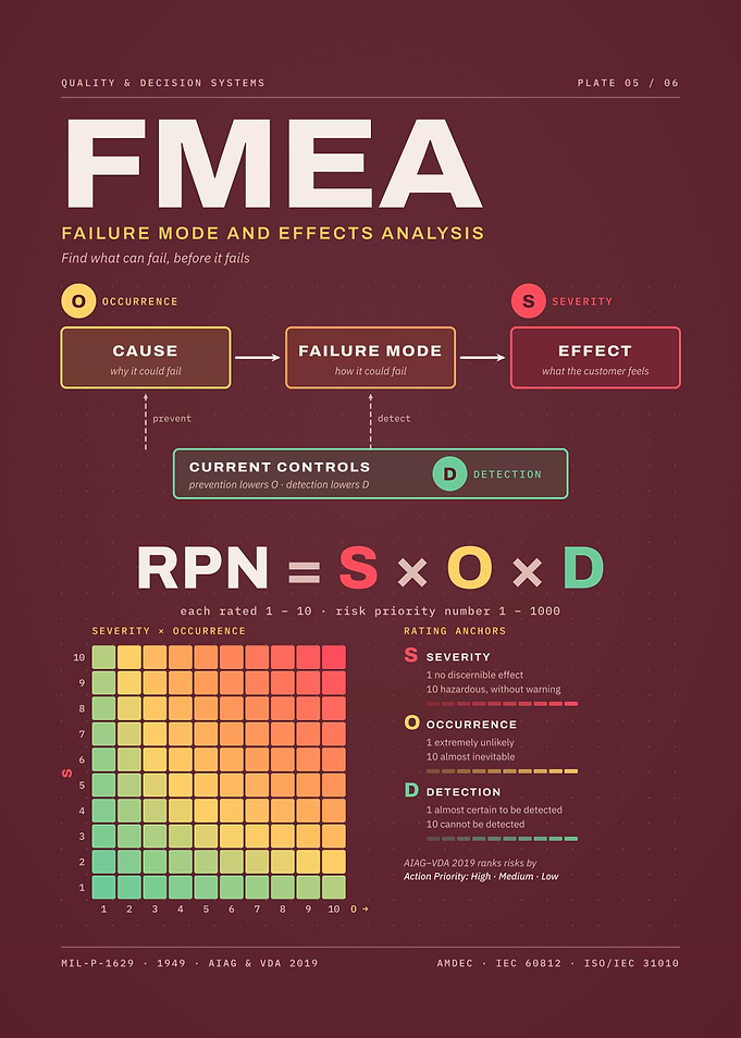 FMEA Failure Mode and Effects Analysis Infographic