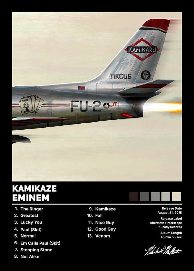 Eminem Kamikaze Album Poster