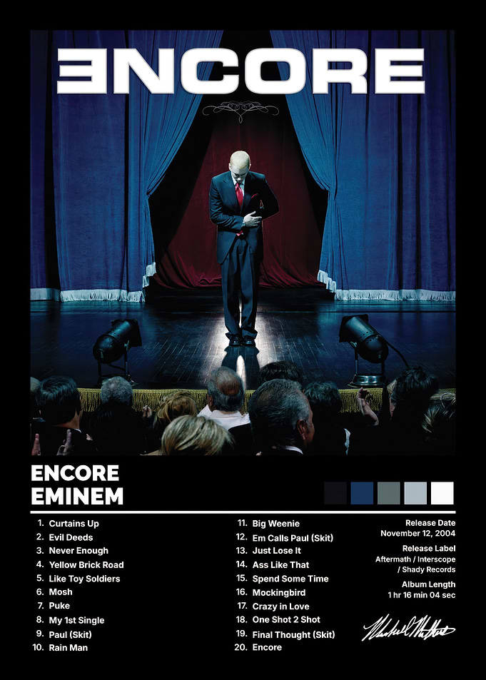 Eminem Encore Album Poster
