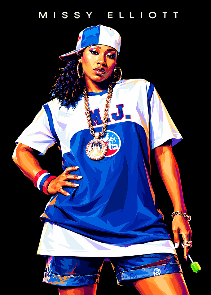 Missy Elliott Pop Art Portrait
