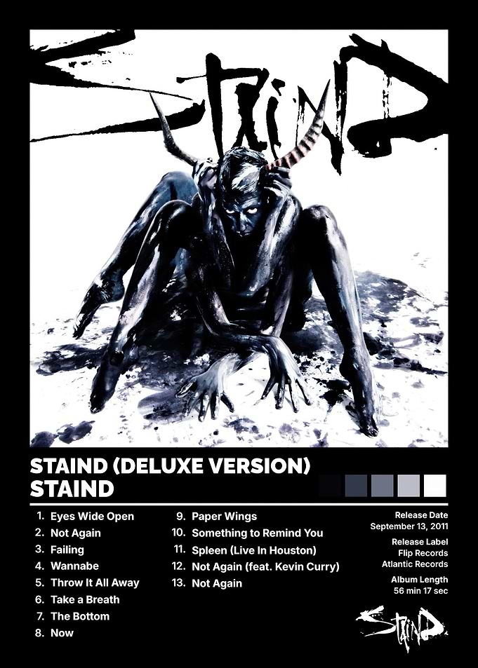 Staind Self-Titled Album Poster