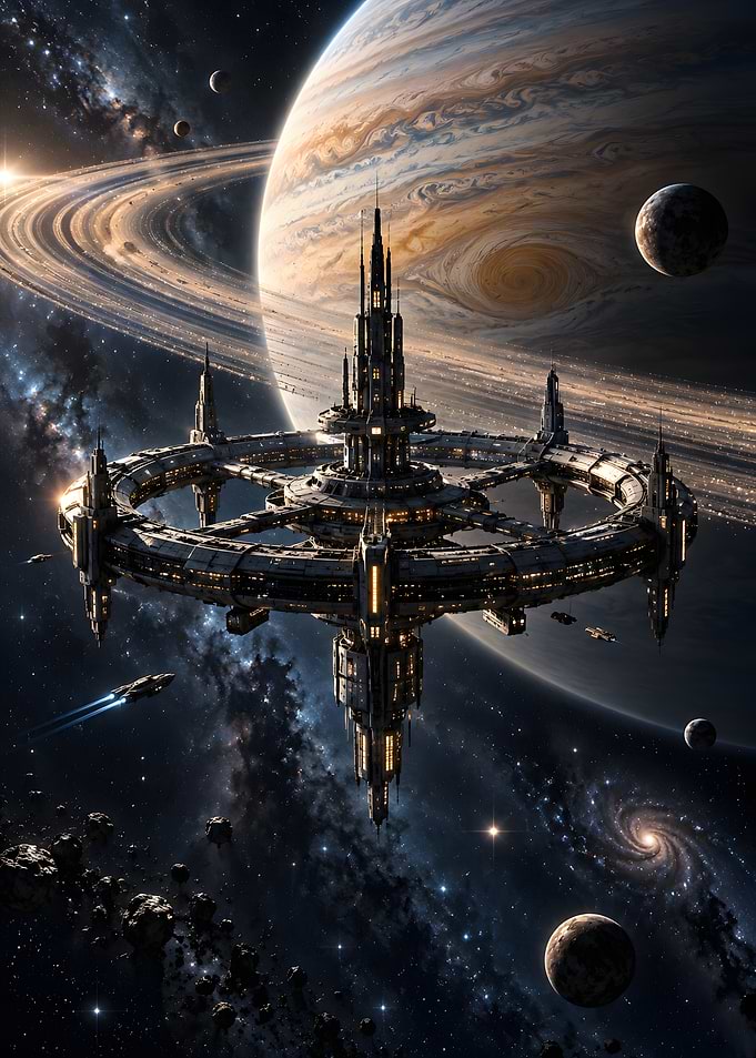 Orbital Space Station Ringed World