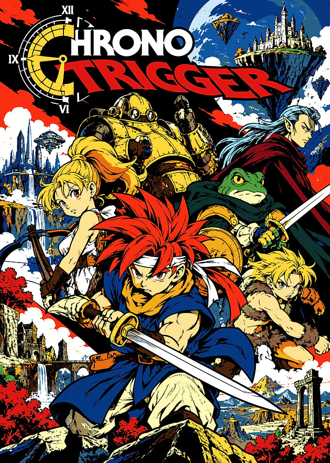 Chrono Trigger Official Game Art Poster