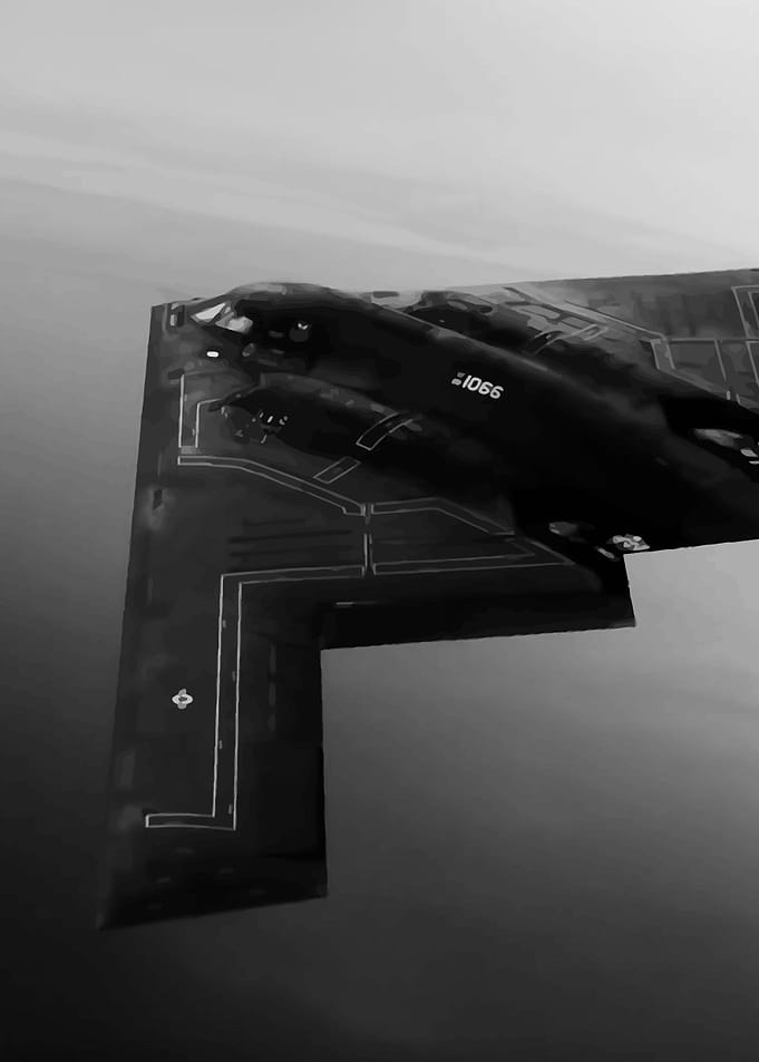 B-2 Spirit Stealth Bomber in Flight
