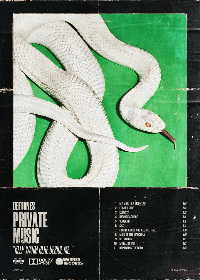 Deftones Private Music Album Art Poster