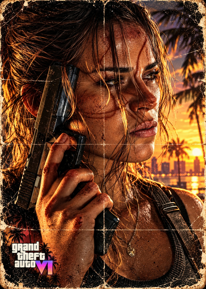 Grand Theft Auto VI Lucia Poster
