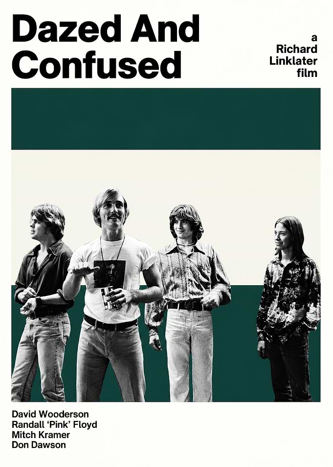Dazed and Confused Minimalist Movie Poster